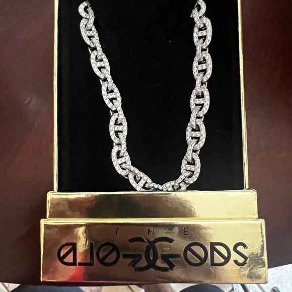 22" 10MM Micro Diamond Mariner Link Chain - Picture 3 of 3